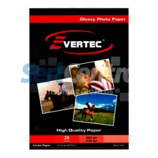 Papel Fotográfico Evertec A4 Glossy 210g x 20 hojas