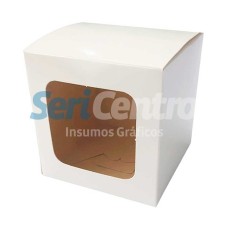 Caja sublimable con ventana para taza