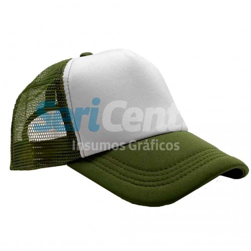 Gorra Trucker Verde Militar