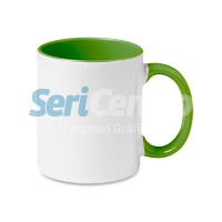 Taza Cerámica Recta Verde