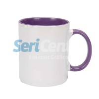 Taza Cerámica Recta Violeta