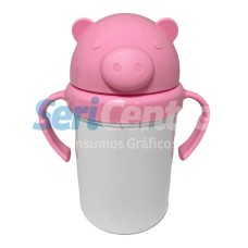 Cantimplora animal rosa