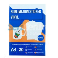 Vinilo Sublimable Blanco Brillante A4