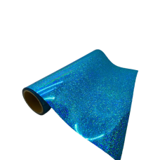 Vinilo termo holográfico celeste multicolor